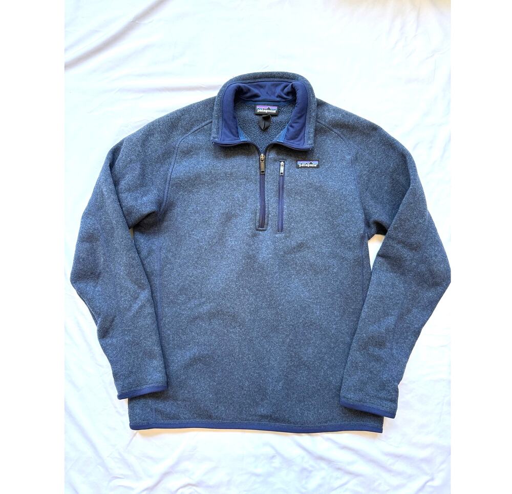 Men's Patagonia Better Sweater Quarter 1/4 Zip, Blue, Medium